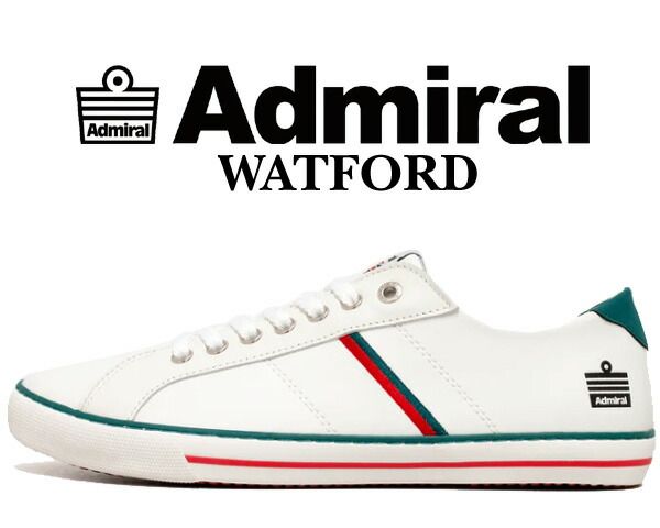 アドミラル ワトフォード AD601 Admiral WATFORD AD601 WHITE|GREEN 133601-74 ホワイト グリーン スニーカー 短靴 カジュアルシューズ