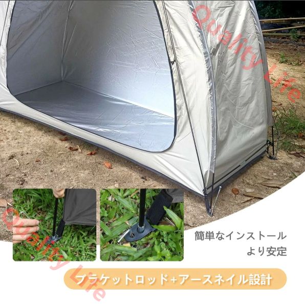 自転車置き場 屋外 屋根付き 物置 バイクガレージ 倉庫 サイクルハウス 2台用 収納 大型 サイクルポート 組み立て簡単 ガレージテント バイクシェルター 耐久性 自転車小屋 折りやすい設計 携帯便利屋外 サイクルガレージ 軽量 防水防風 OLIVEOS_COM_TR