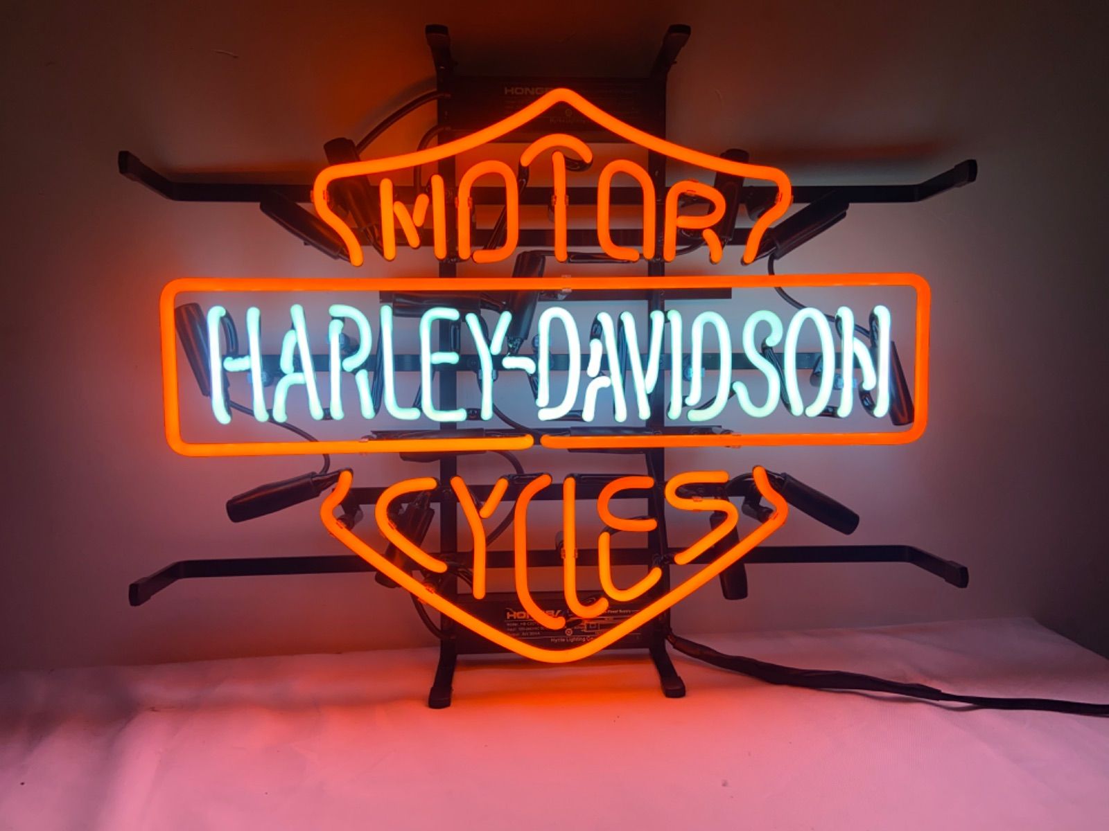 本物ネオン管 ハーレーダビットソン ネオンサイン Harley
