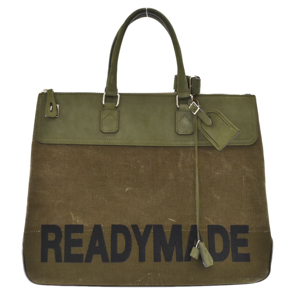 READY MADE (レディメイド) GYM BAG L ロゴ刺繍シムバッグ 2WAYトート