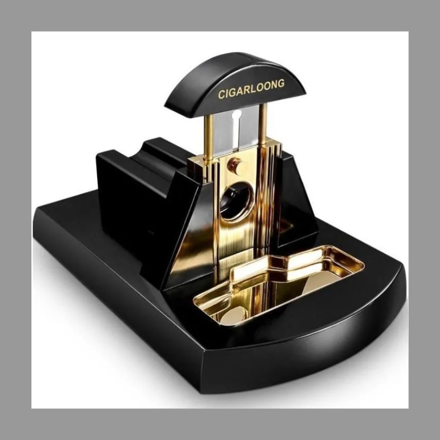 シガーハサミアメリカ風大卓上金属ステンレス四孔シガーナイフシガーカッター
