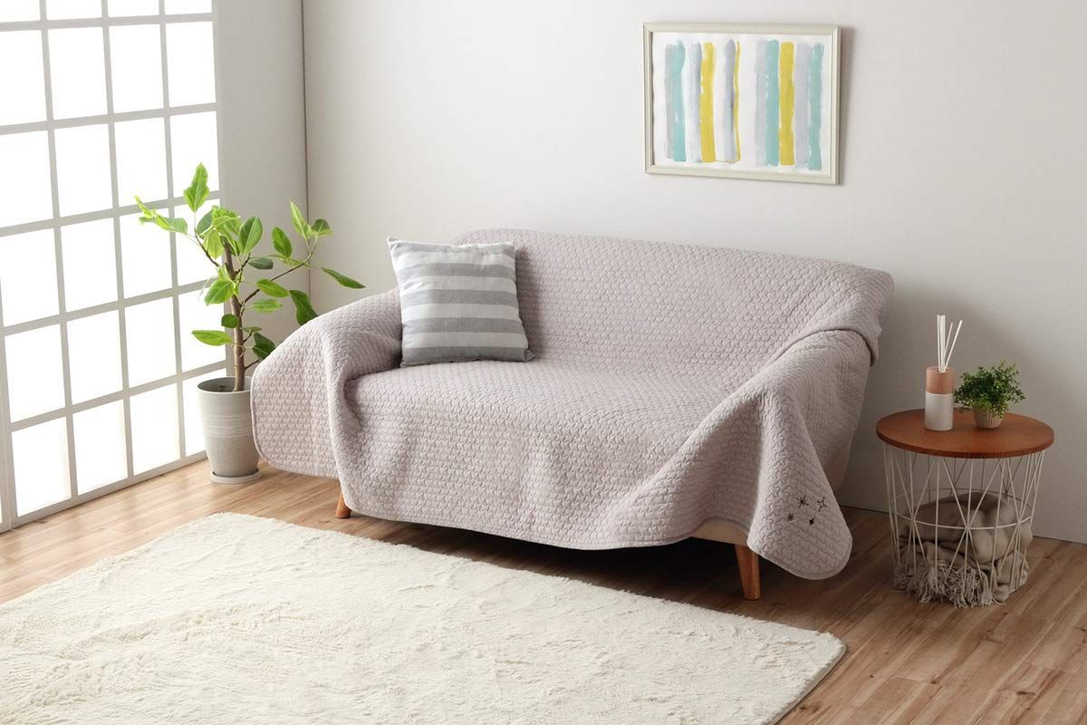 Style:マルチカバー_Size:200×250cm_Color:グレー イケヒコ 寝具 マルチ カバー 綿 100% 洗える ギフト イブル グレー 約200×250cm カルム #9845554