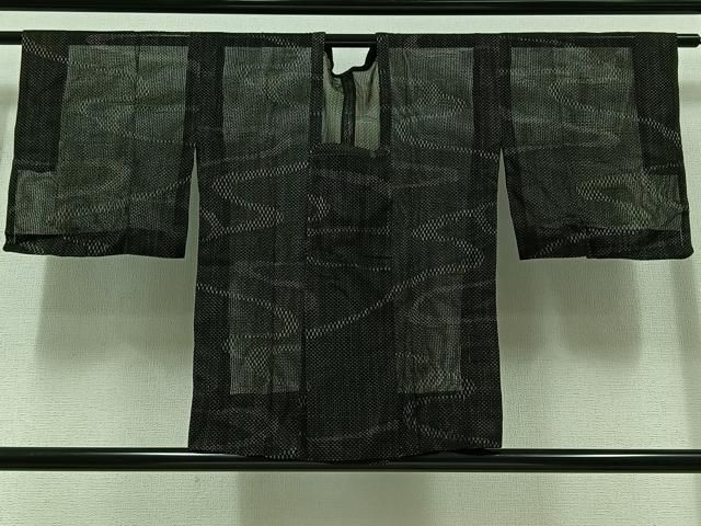 平和屋着物▽道行コート スリーシーズン 春夏秋 塵除け 流水文 正絹 AABC3168jh