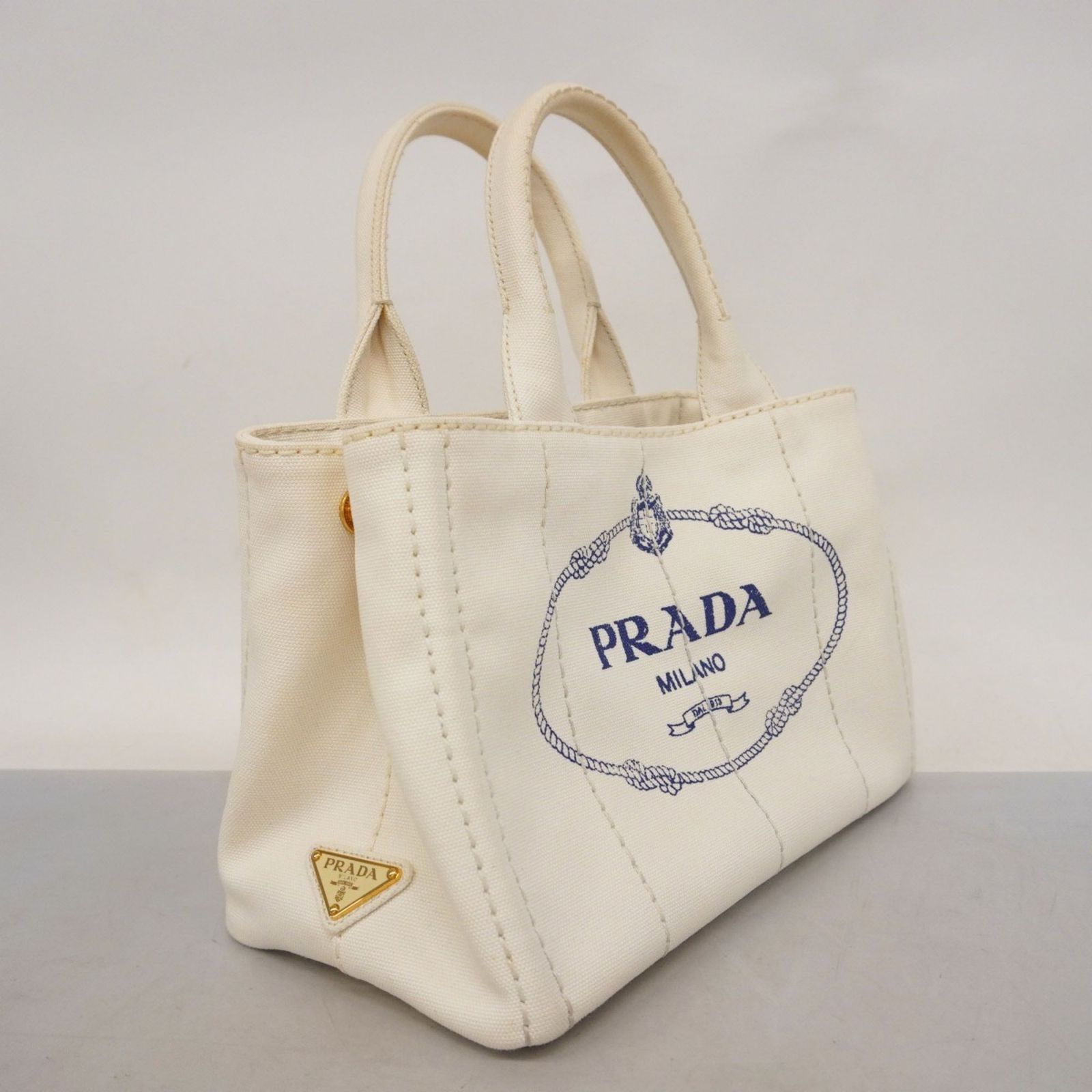 PRADA プラダ　カナパ　バッグ　トートバッグ ホワイト キャンバス プラダ(Prada) プラダ トートバッグ カナパ キャンバス ホワイト