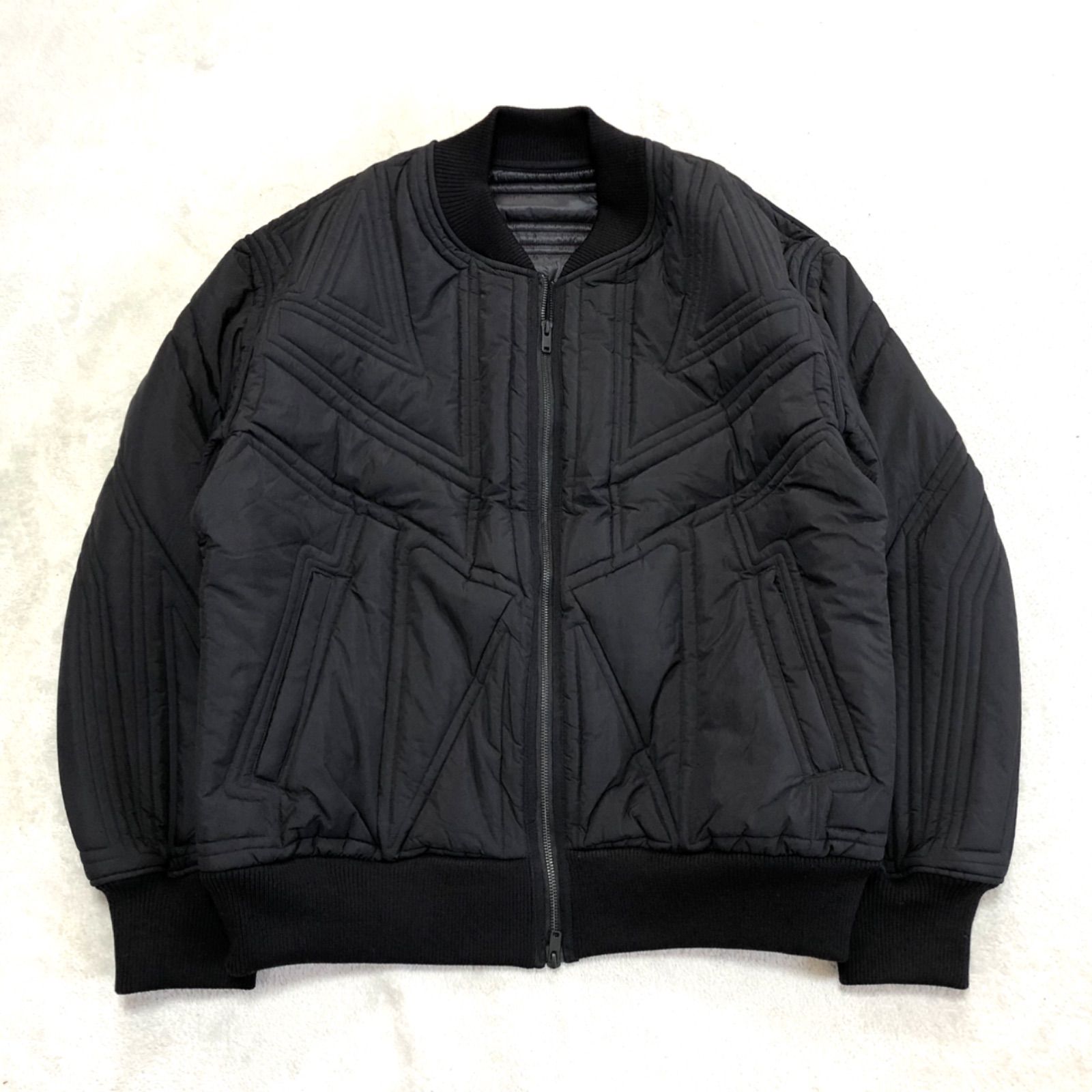 Y-3 QUILTED BOMBER JACKET ボンバージャケット キルティング オーバーサイズ Mサイズ ブルゾン MA-1 ブラック 黒 Yohji  Yamamoto × adidas ワイスリー アディダス ヨウジヤマモト - メルカリ