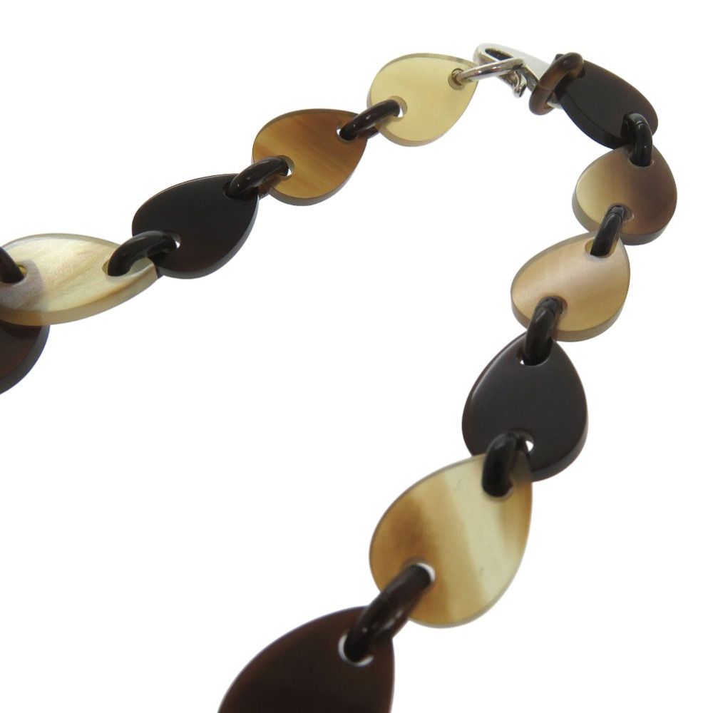 美品 エルメス ラージホーン ネックレス ティアドロップ バッファロー  