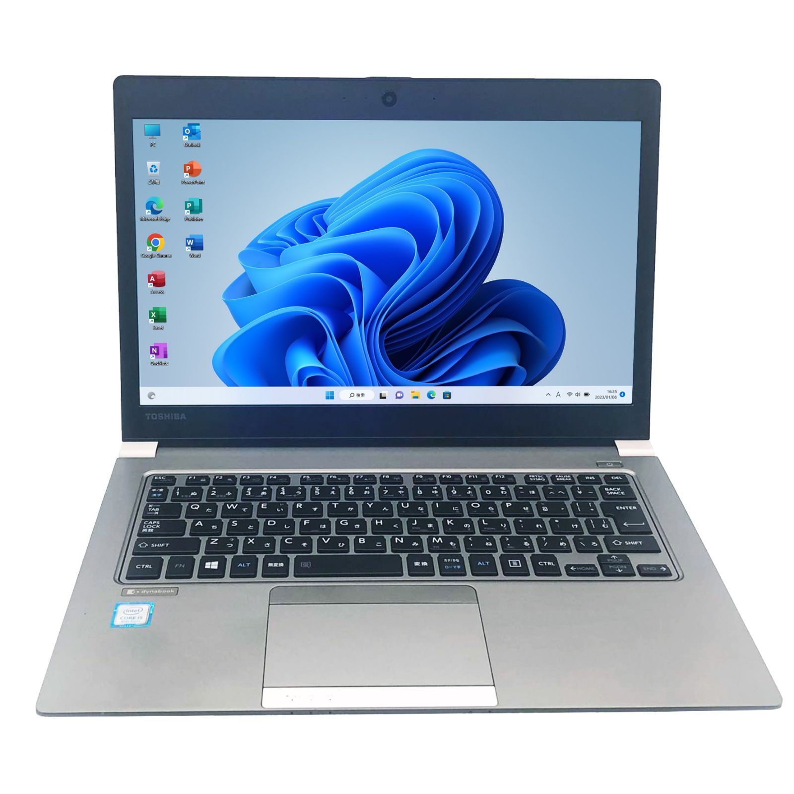 第八世代Corei5 メモリ8GB SSD128GB 中古美品 東芝 Dynabook R63 13.3 