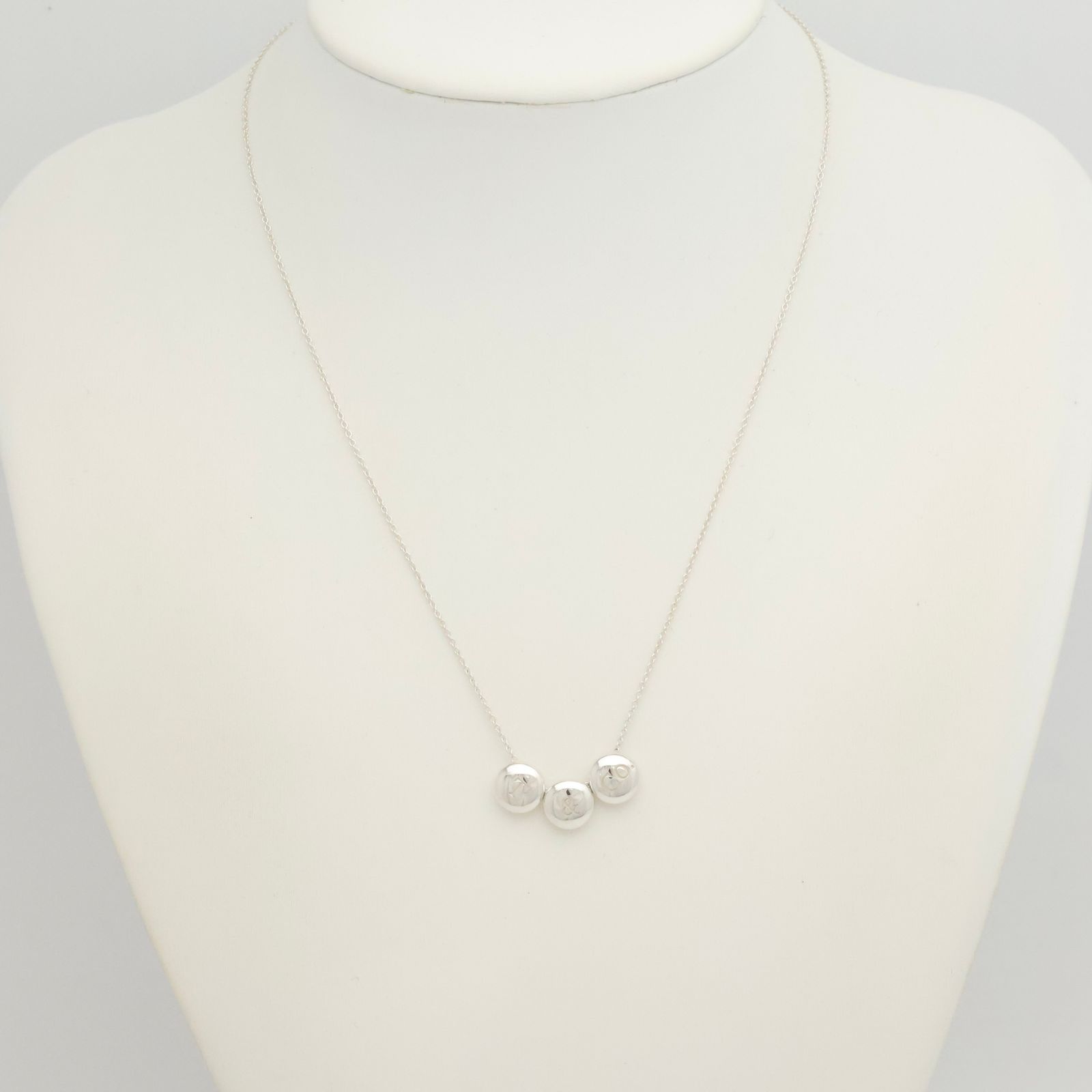 極美品✨ ティファニー ネックレス サークル トリプル メタル AG925 美品】ティファニー TIFFANY&Co. ロゴ T＆CO トリプル サークル