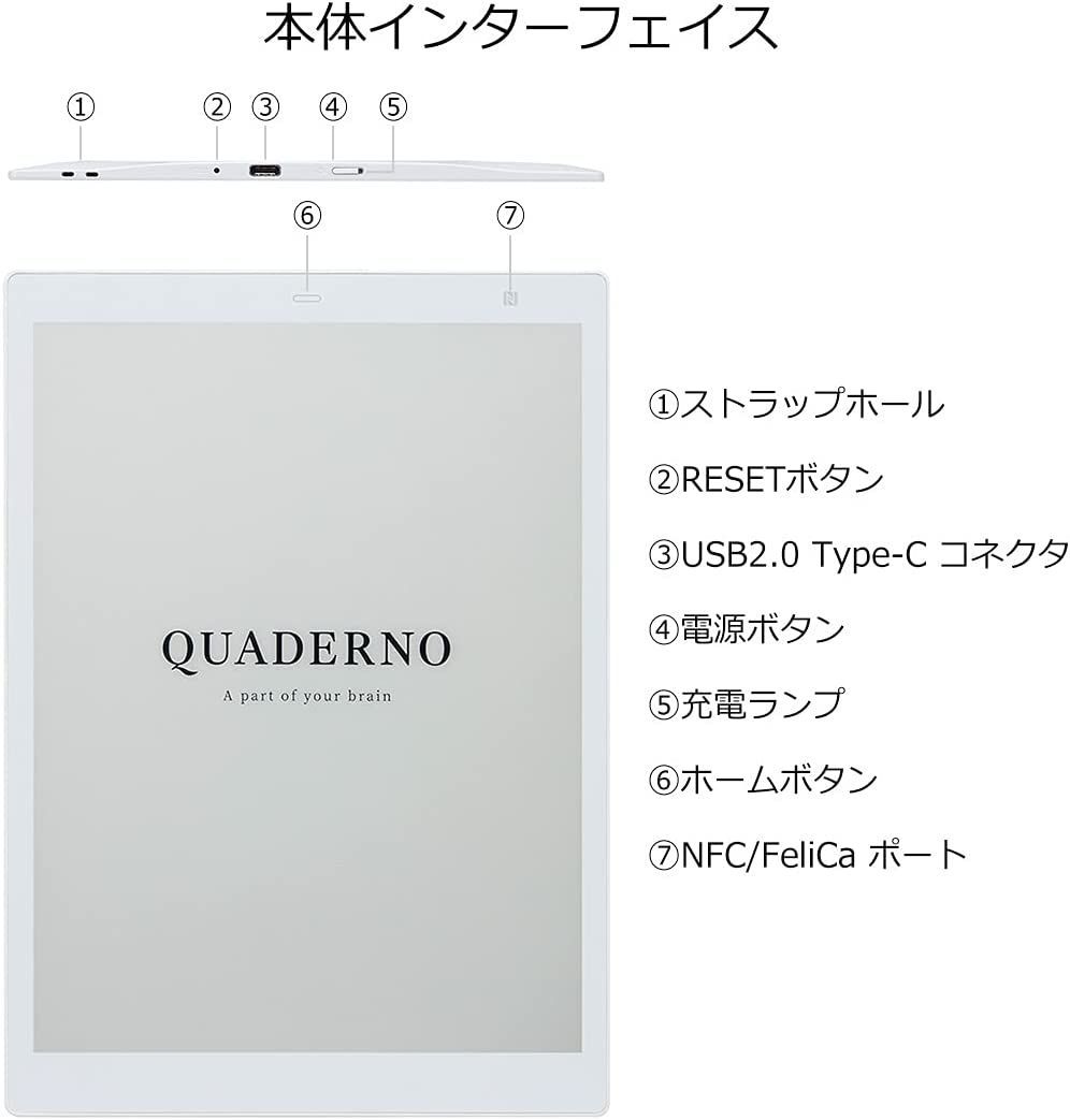 富士通 13.3型 電子ペーパー QUADERNO(クアデルノ)(Gen.2) A4サイズ FUJITSU QUADERNO（クアデルノ）  FMVDP41