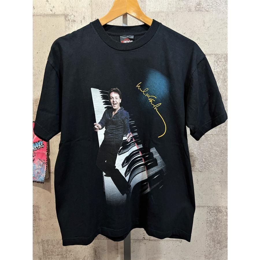 ポールマッカートニー 02年 DRIVING JAPAN ツアー Tシャツ L 黒 Paul 