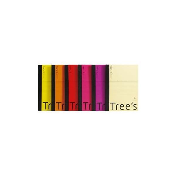 （まとめ）キョクトウ・アソシエイツ Trees B5 A罫 30枚 イエロー【×