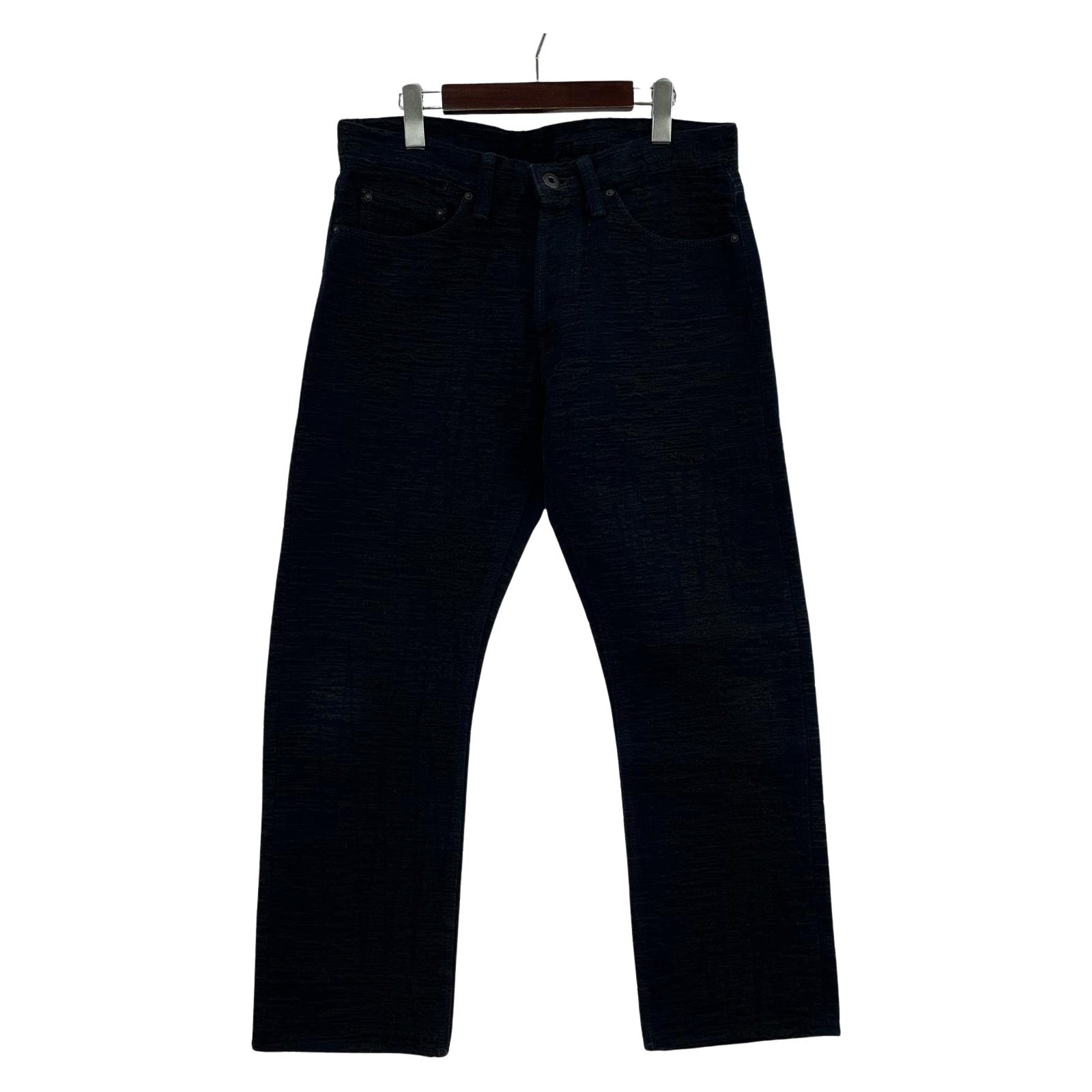 ISSEY MIYAKE A-POC 10AW ジャガードデニムパンツ 32 ネイビー