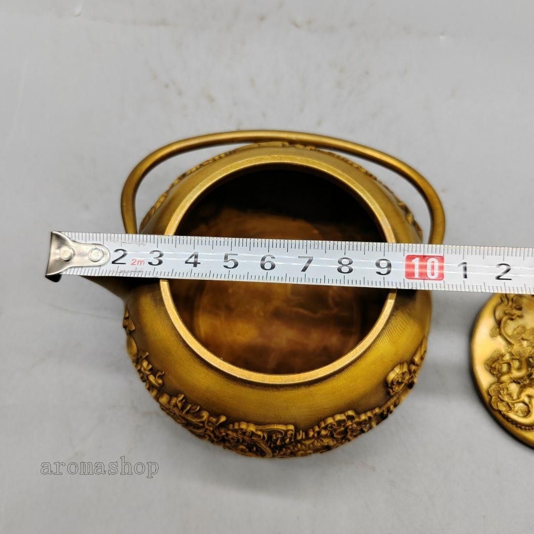 純銅 龍鳳急須 茶道工芸品
