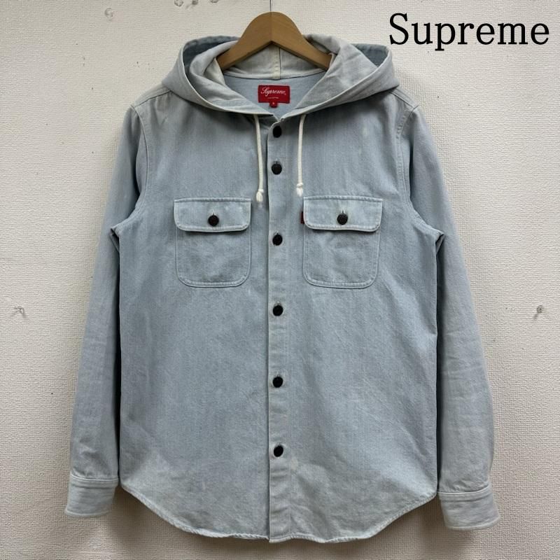 supreme denim hooded shirt 14aw supreme denim hooded shirt 14aw
