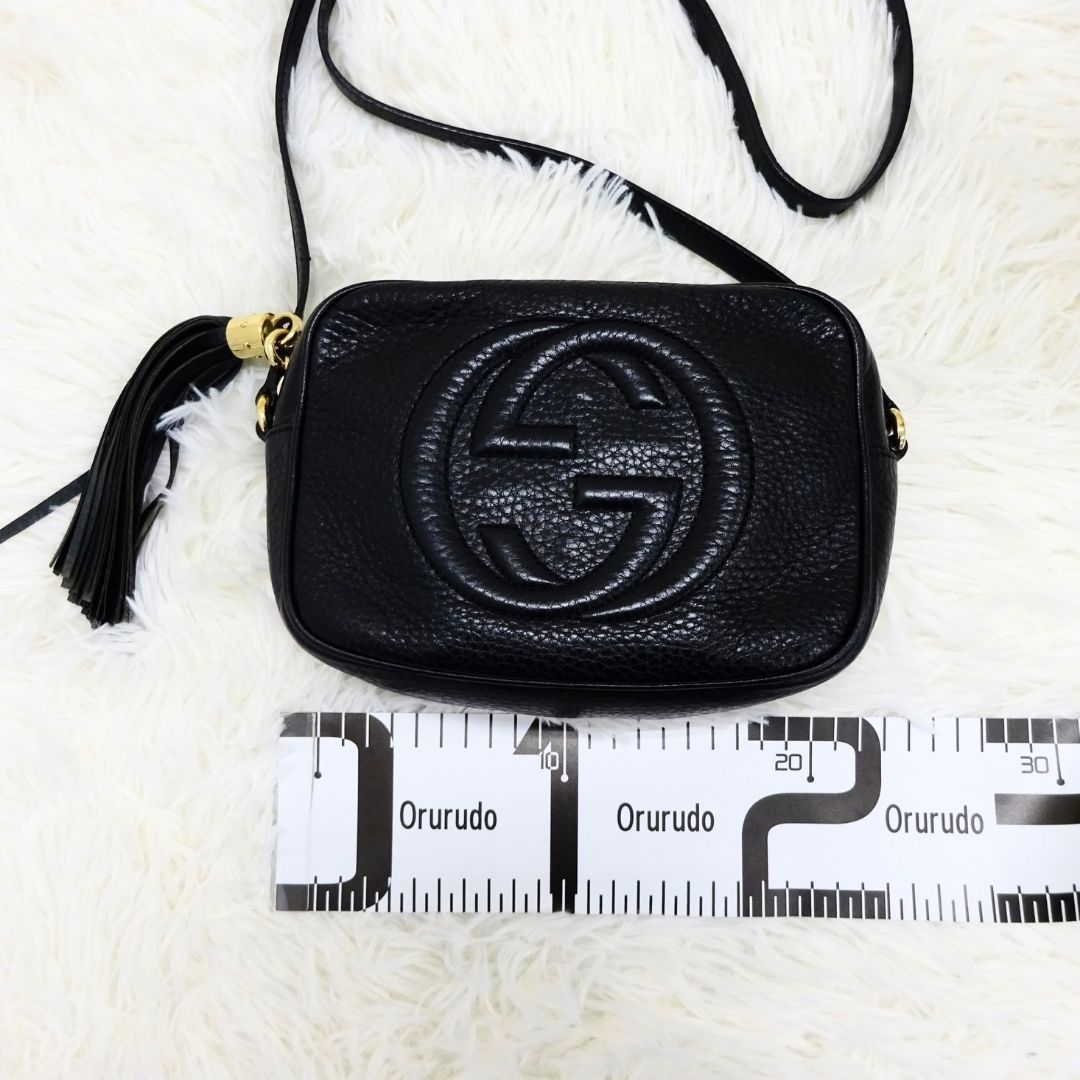 美品 GUCCI グッチ ソーホー ショルダーバッグ ディスコショルダー 