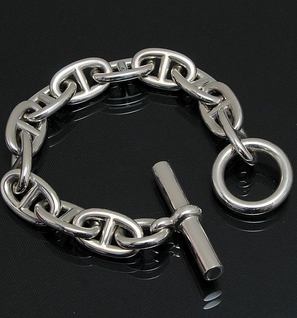 エルメス HERMES シェーヌダンクル TGM ブレスレット 12コマ SV925