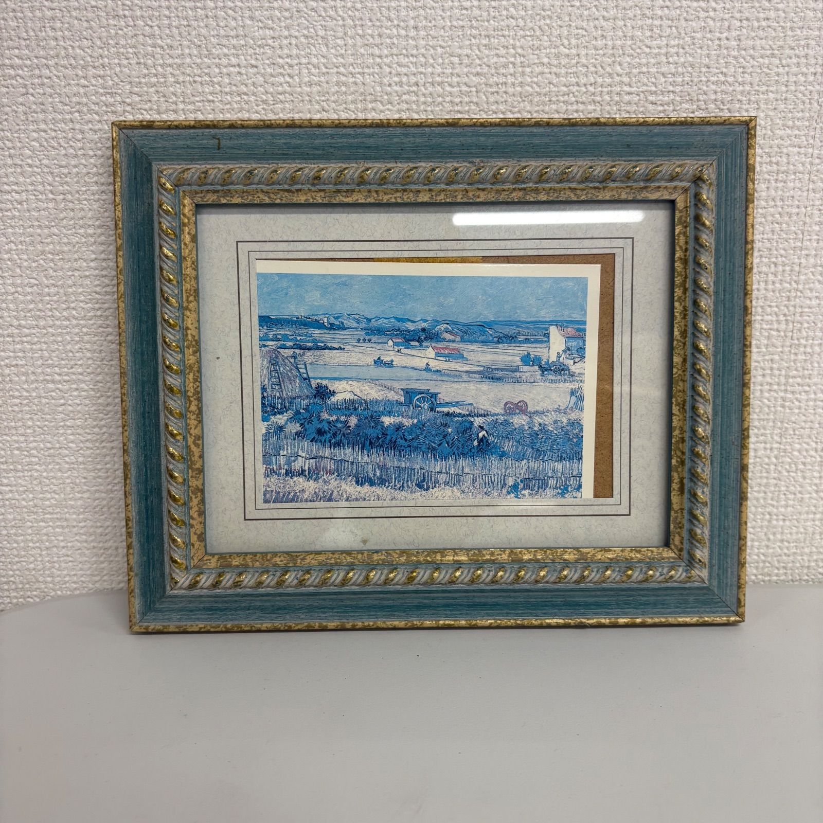 絵画/額縁風景 ゴッホ 収穫 田園風景 絵画 額縁付き アートポスター 壁掛け