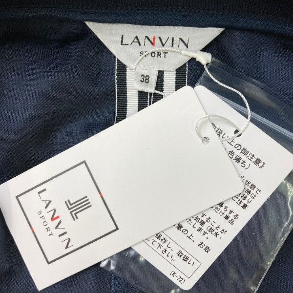 LANVIN SPORT ランバン スポール VLU6531X2 2WAY半袖 ジップジャケット ネイビー系 38 [240101135711]