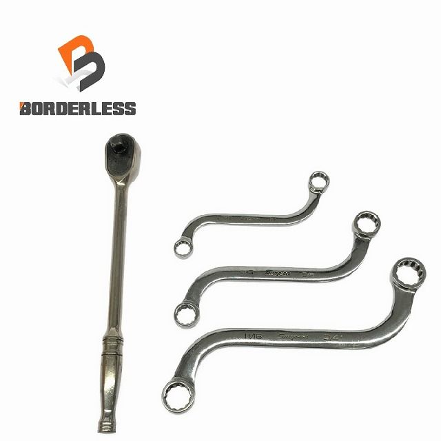 Snap-on スナップオン ロングラチェットハンドル FL936 フランクドライブ S字レンチ SBX1416 1820 2224 107255