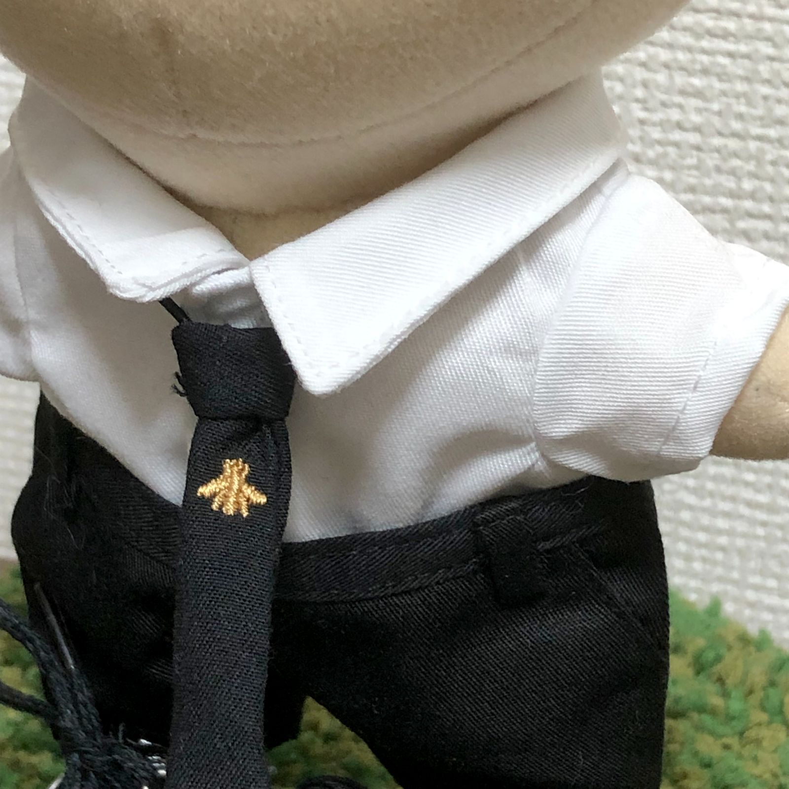 20cmぬいぐるみ用】リブ付き合皮ジャケット4点セット dr-109