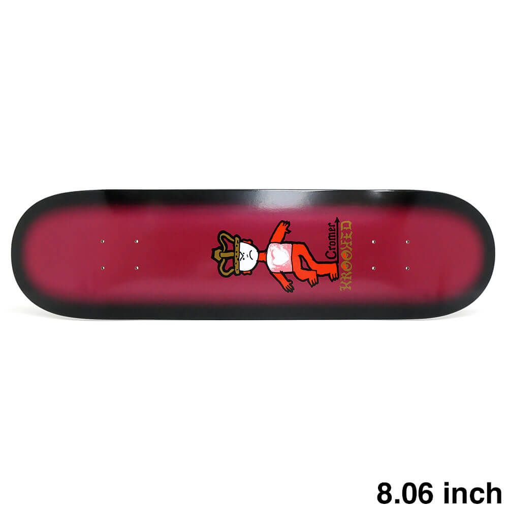 KROOKED DECK クルキッド デッキ BRAD CROMER MAD KING 8.06 スケートボード スケボー