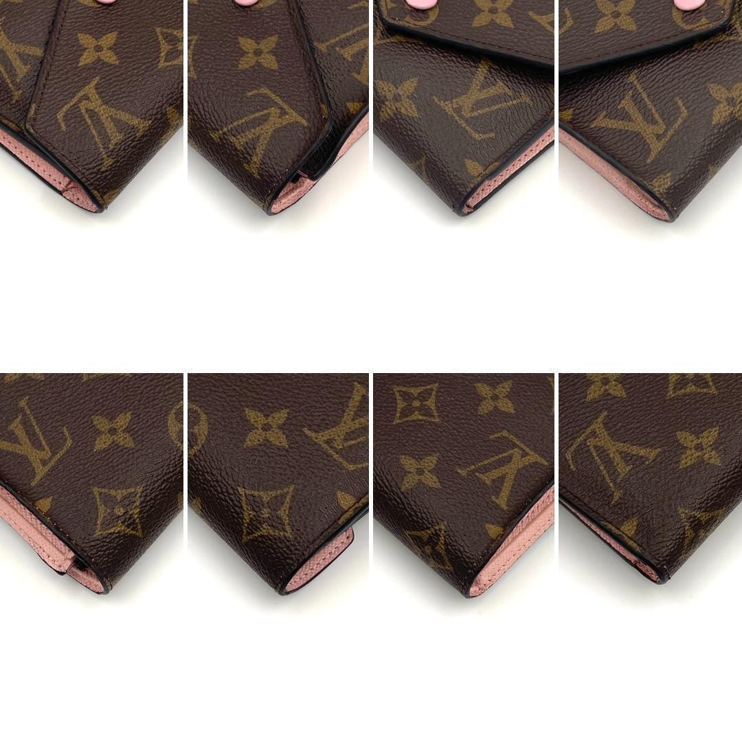 ルイヴィトン モノグラム ローズ ポルトフォイユ ヴィクトリーヌ 1359