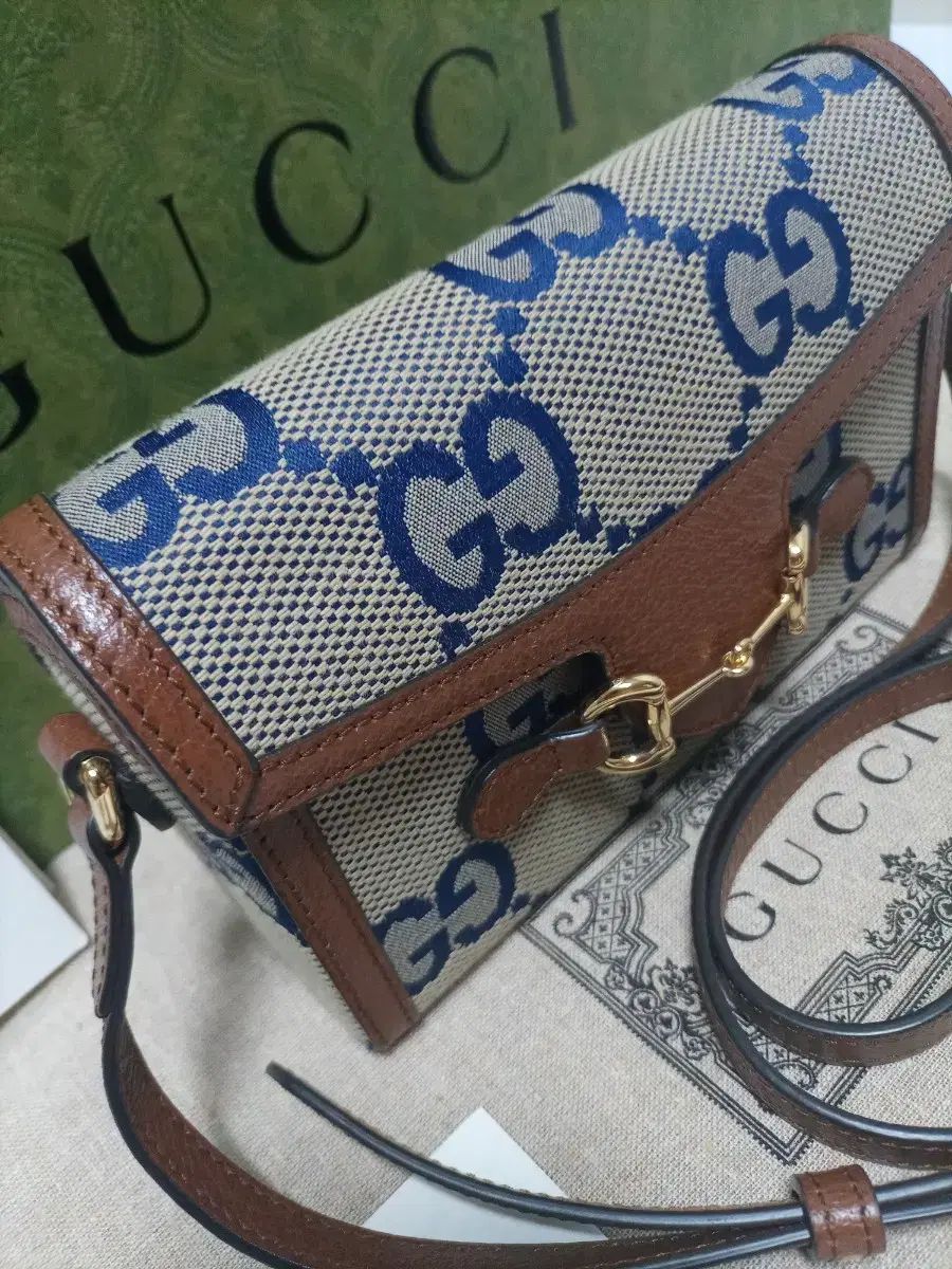 S グレード 版 190 のみ GUCCI グッチ ホースビット 1955 ミニクロスボディバッグショルダーバッグ 検品済み