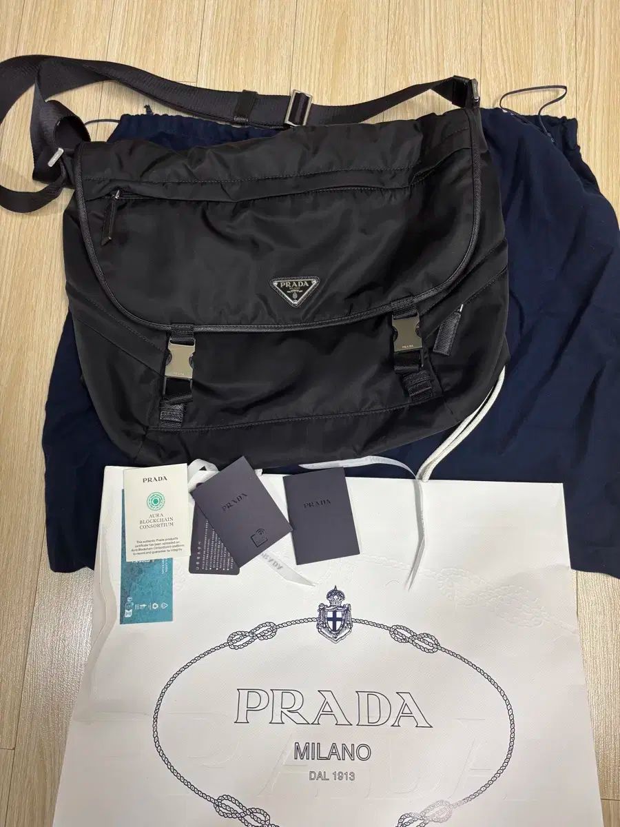 PRADA プラダ Re-Nylon サフィアーノ ショルダーバッグ
