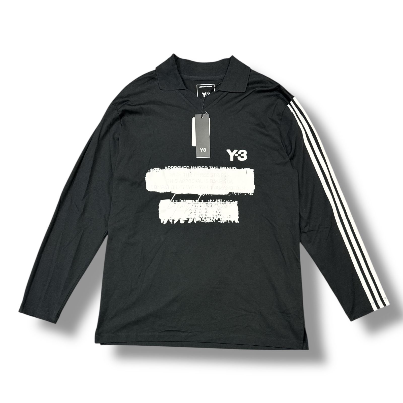 参考上代33000円 未使用品 Y-3 GRAPHIC LOGO LONG SLEEVE TEE 