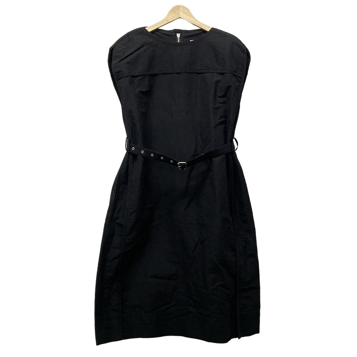 beautifulpeople ビューティフルピープル ワンピース サイズ34 S レディース - 黒 半袖 ひざ丈 コットン リネン