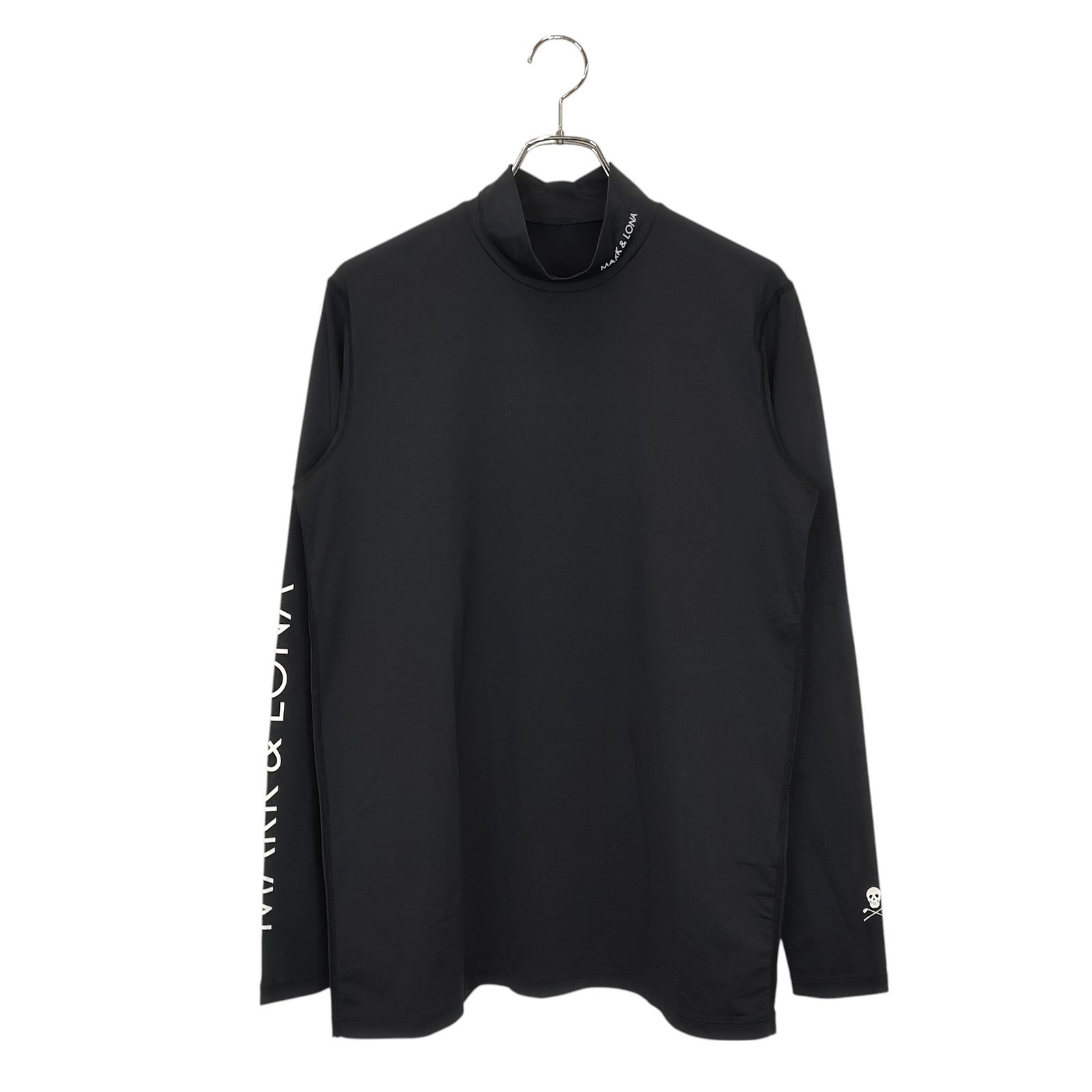 MARK&LONA モックネック MARK&LONA】モックネック 冷感 ストレッチ ブラック 黒 ゴルフ