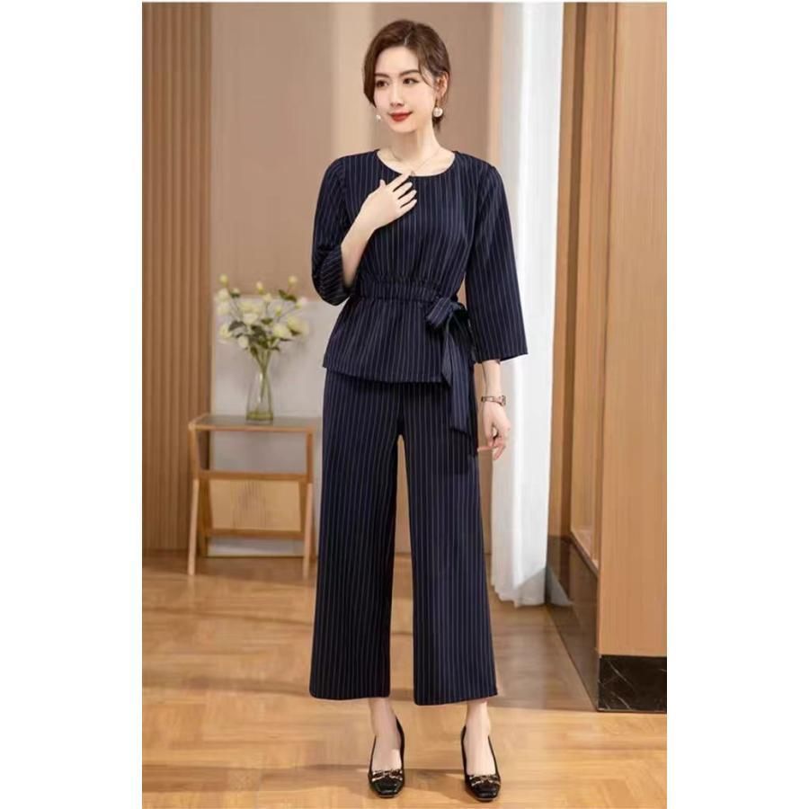 かっこいいパンツドレス 袖あり セパレート ２点セットパーティードレス 結婚式 お呼ばれ ドレス 30代 40代 50代 セットアップ 大きいサイズ ウエストマーク