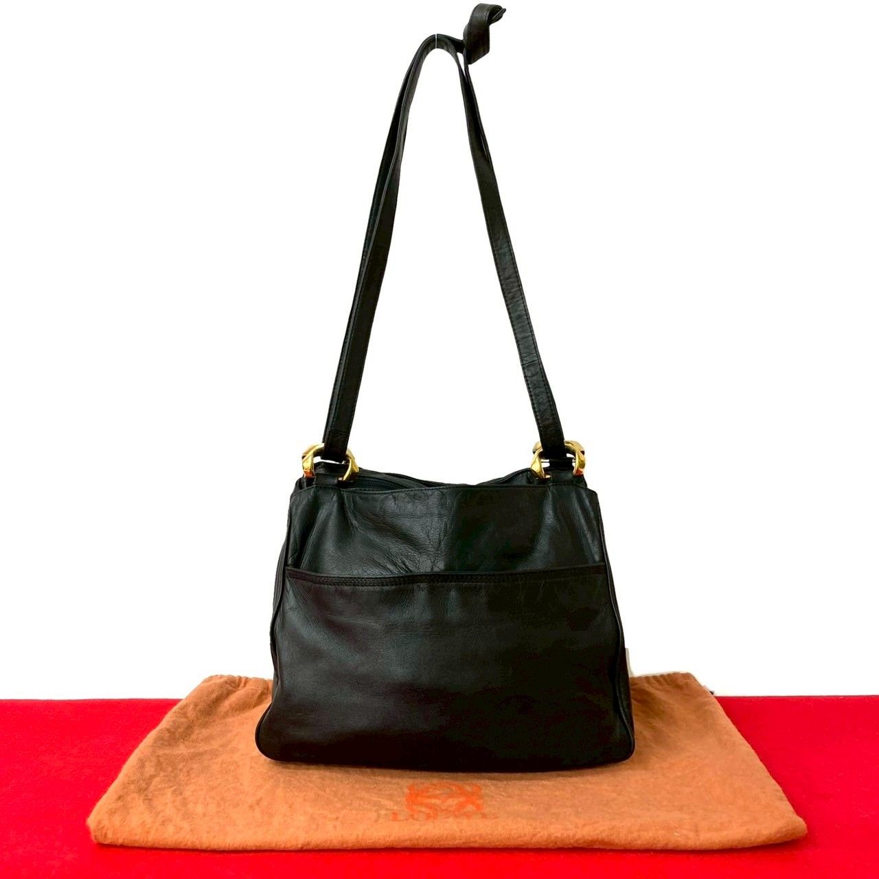 ヴィンテージ！LOEWE ロエベ ヴィンテージ　アナグラム　レザーベルト LOEWE ロエベ アナグラム リザード型押し レザー ベルト