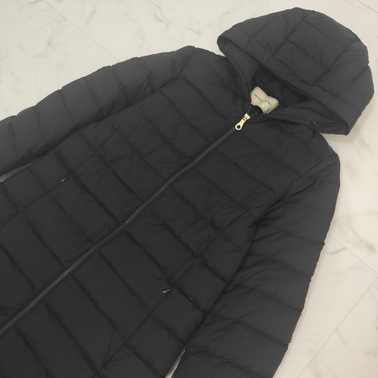 UNITED ARROWS ユナイテッドアローズ ロングダウンコート フード付き 