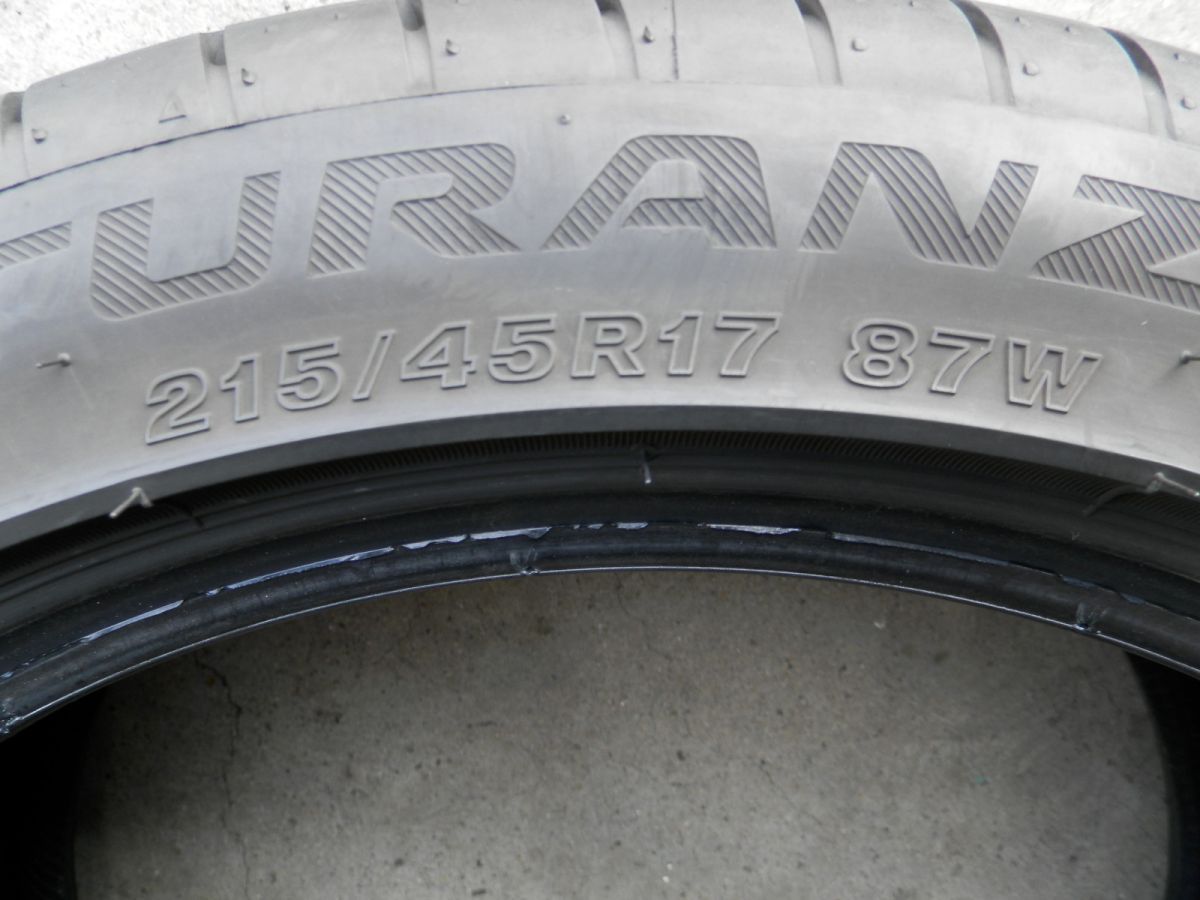 215/45R17 ブリヂストン　TURANZA T002 4本セット BRIDGESTONE 4本セット 215/45R17 87W ブリヂストン トランザ