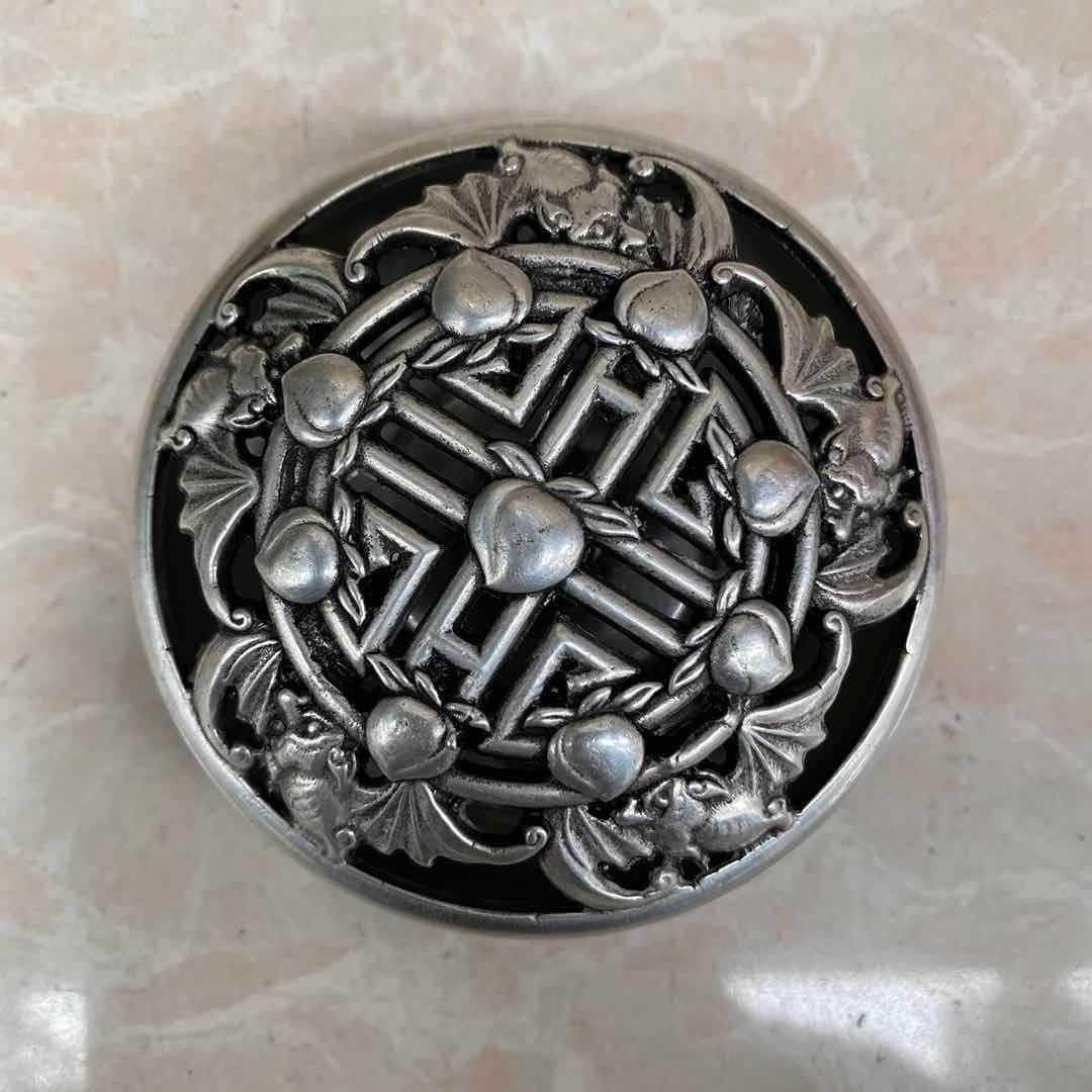 茶道具 古銅 洪在銘 金工細工 透かし彫り『五福迎寿』 香炉 薫香炉 香道具★ 銅器 竹葉節透かし彫り炉 香炉 室内檀香炉 茶道具 香道具 工芸品