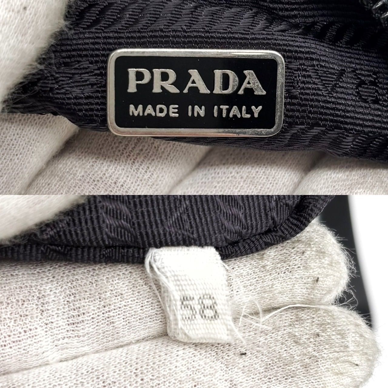 良品】 PRADA プラダ ハンドバッグ 化粧ポーチ 小物入れ キルティング 
