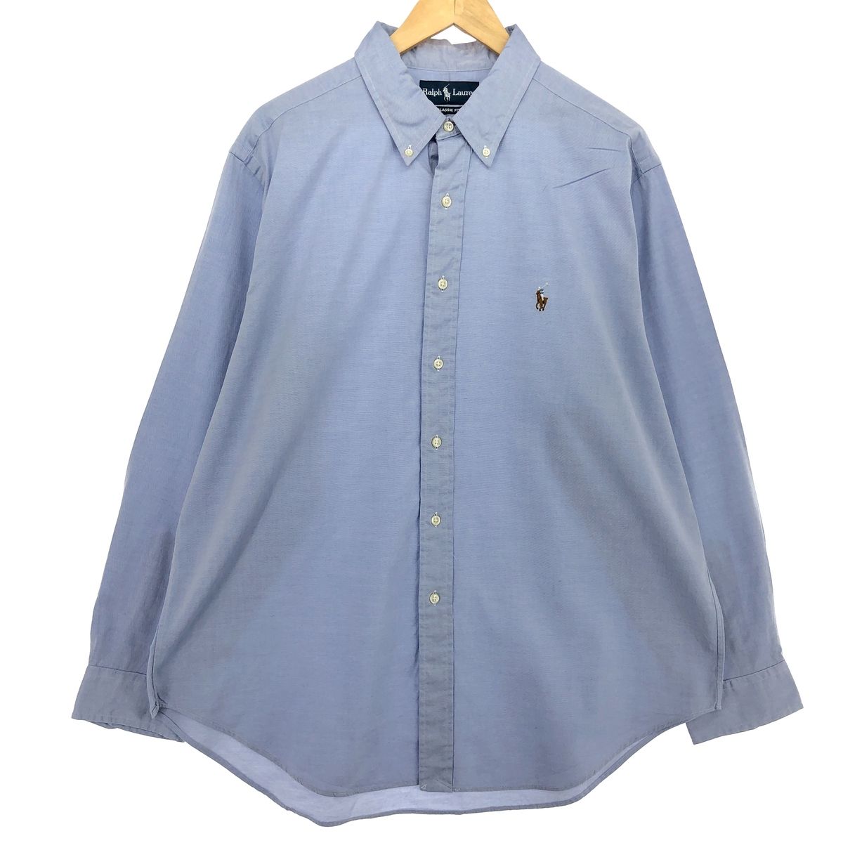 古着 ラルフローレン Ralph Lauren CLASSIC FIT 長袖 ボタンダウンシャツ メンズXL/eaa465847