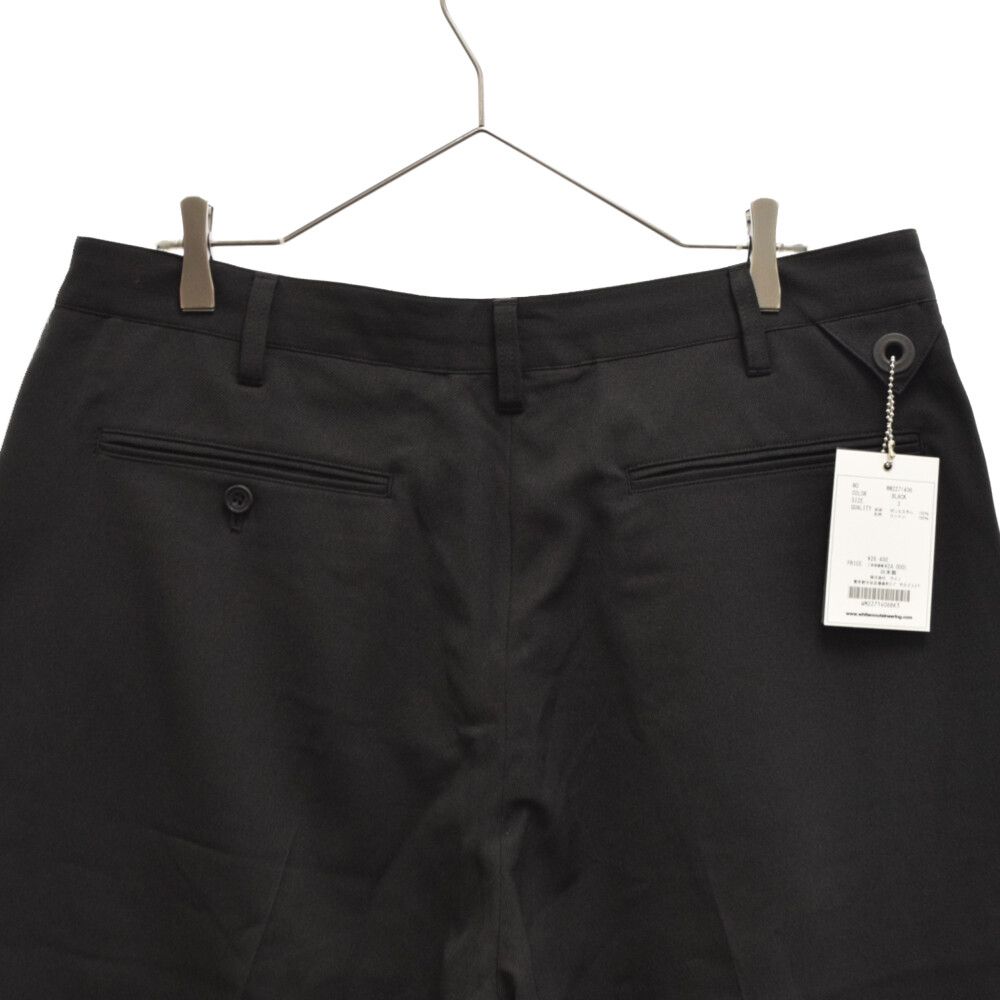 White Mountaineering (ホワイトマウンテニアリング) 22SS TWILL 2 TUCK SHORTS ツータックショーツ  ハーフパンツ ショートパンツ ブラック WM2271406