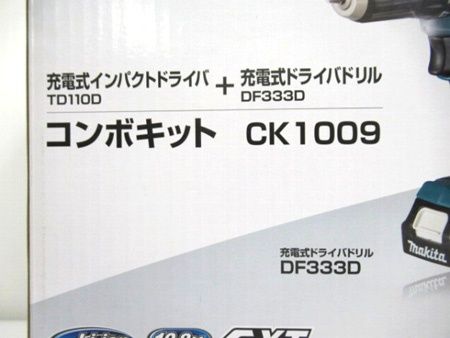 マキタ コンボキット CK1009 充電式インパクトドライバ×ドライバドリル バッテリ 充電器 バッグ