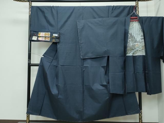 平和屋着物 上 男性 本場大島紬 アンサンブル 100亀甲総詰め 山田実作 証紙付き CZAA3614s5