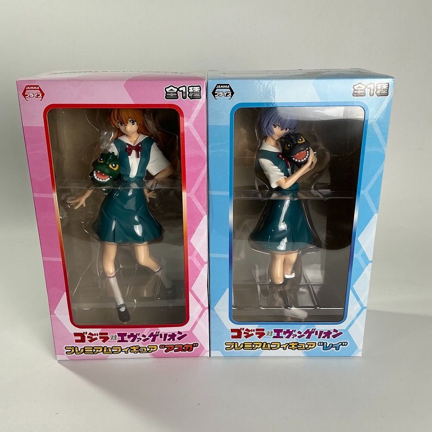 ゴジラ対エヴァンゲリオン プレミアムフィギュア レイ アスカ Amazon.co.jp: ゴジラ 対 エヴァンゲリオン プレミアム PM