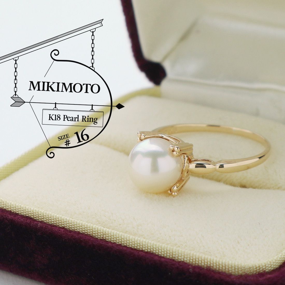 ◇美品 MIKIMOTO ミキモト パール リング K18 イエローゴールド - メルカリ