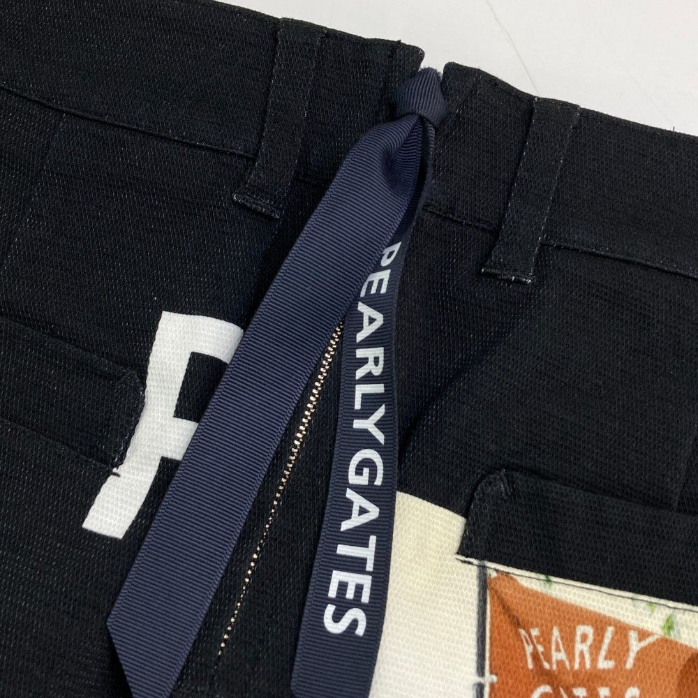 サイズ：1 PEARLY GATES パーリーゲイツ  ストレッチ スカート コラージュ柄 ブラック系 [240101365436] ゴルフウェア レディース ストスト サイズ：1 PEARLY GATES パーリーゲイツ ストレッチ スカート