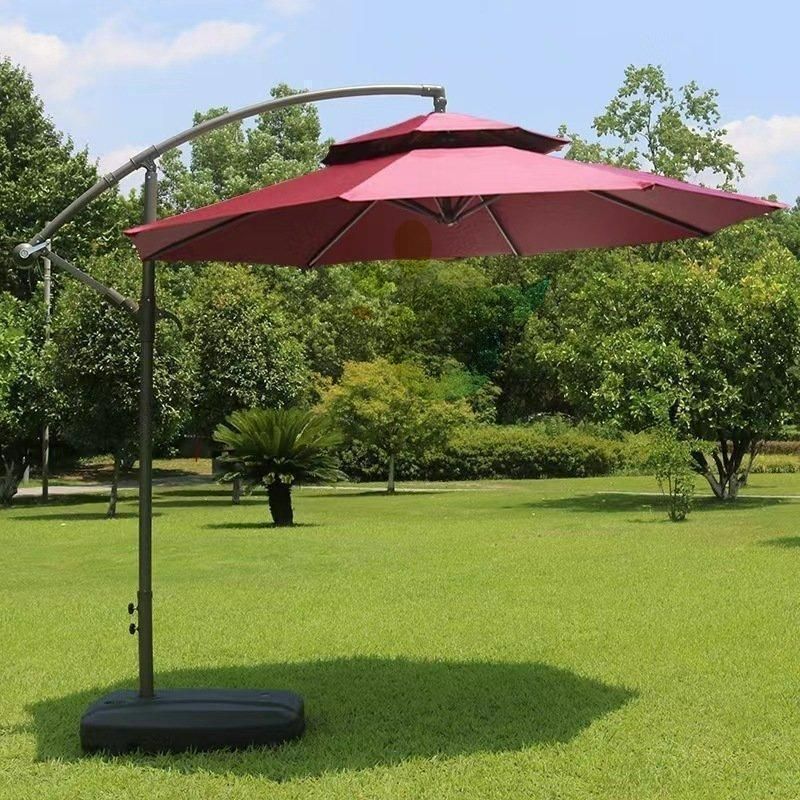 ガーデンパラソル パラソル 大型 風に強い 約 直径270cm 300cm UVカット 撥水 角度調整 モダン ガーデンパラソルセット 庭 屋外