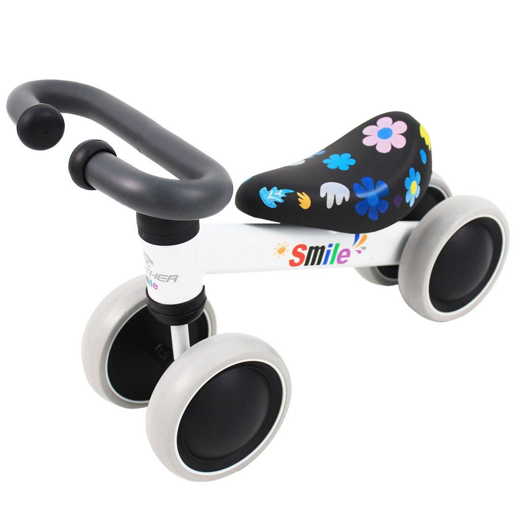 安い，低価 【新品】スマイルベビーバイク キッズバイク 三輪車 バランスバイク 四輪 安全 静音タイヤ 室内OK 1歳 2歳 3歳 誕生日 プレゼント 出産祝い 押し車 足蹴り 車 おもちゃ その他