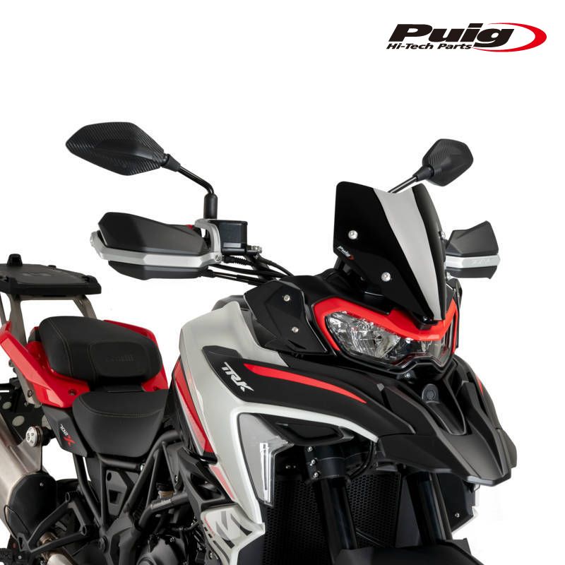 Puig 21753N RACING-SPORT SCREEN BLACK BENELLI TRK 702 23-24 プーチ スクリーン カウル
