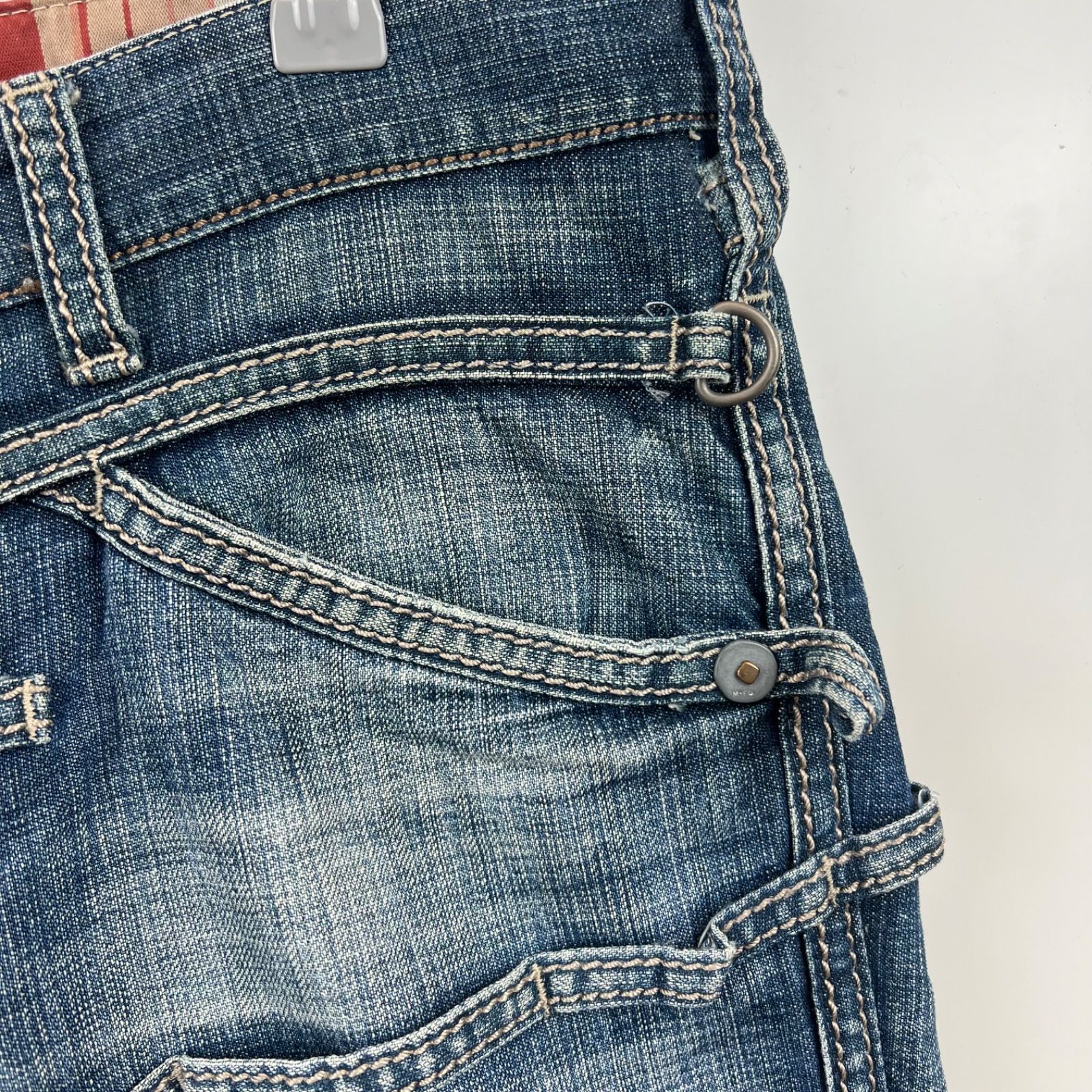 MARITHE FRANCOIS GIRBAUD LE JEAN DE archive back rope denim pants