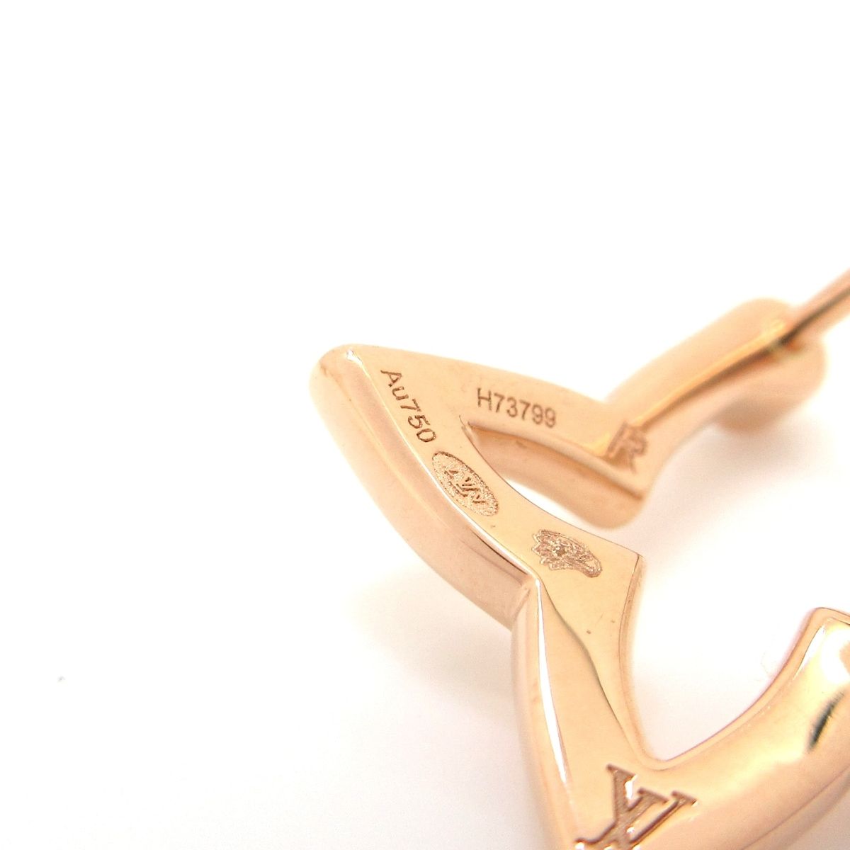 ルイヴィトン ピアス フープピアスオンブレブロッサム Q06968 K18PG×ダイヤモンド 総2Pダイヤ 片側1Pダイヤ ダイヤ約0.06カラット WWW_SHINETEETH_COM