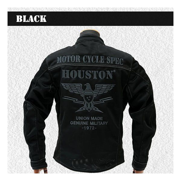 HOUSTON ヒューストン HTVA2510S M|C RIDING JAC BK L HTVA2510SBKL 2649766